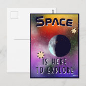 Postale Carte Junction No 53 Space est là pour l'explorer (Devant / Derrière)