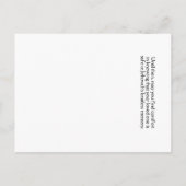 Postale Carte JW Sympathy (Dos)