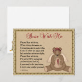 Postale Carte Keepsaké Désolé (Devant / Derrière)