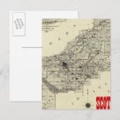 Postale Carte le comté de Fresno, la Californie (Devant / Derrière)