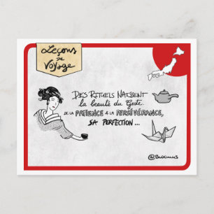 Postale Carte Leçons de voyage : Créez des rituels