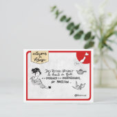 Postale Carte Leçons de voyage : Créez des rituels (Debout devant)