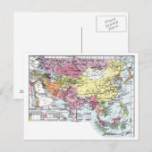 POSTALE CARTE : L'EUROPE EN ASIE (Devant / Derrière)