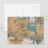 Postale Carte littéraire vintage du Canada (Devant / Derrière)
