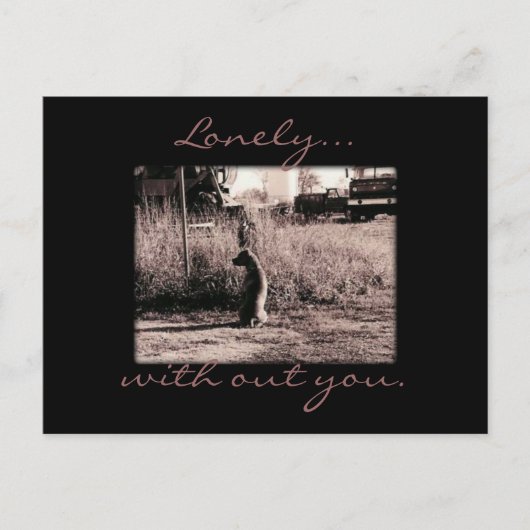 Postale Carte - Lonely (Devant)