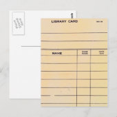 Postale Carte Lonely Library (Devant / Derrière)