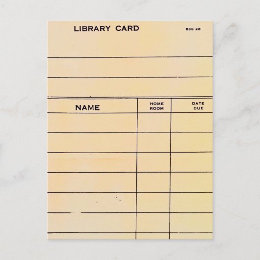 Postale Carte Lonely Library (Devant)