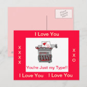 Postale CARTE Love Notes (Devant / Derrière)