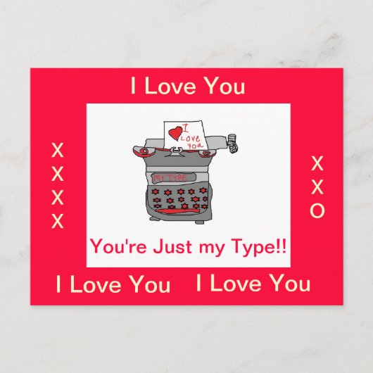 Postale CARTE Love Notes (Devant)