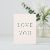 Postale Carte Love You. (Debout devant)