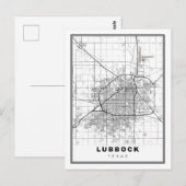 Postale Carte Lubbock (Devant / Derrière)