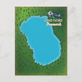 Postale Carte Lund Fjord Danemark (Devant)