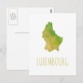 Postale Carte Luxembourg (Devant / Derrière)
