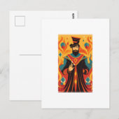 Postale Carte Magician Tarot (Devant / Derrière)