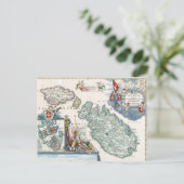 Postale Carte Malte 1720 (Debout devant)