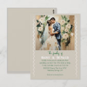 POSTALE " CARTE MARIAGE " (Devant / Derrière)