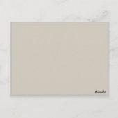 POSTALE " CARTE MARIAGE " (Dos)