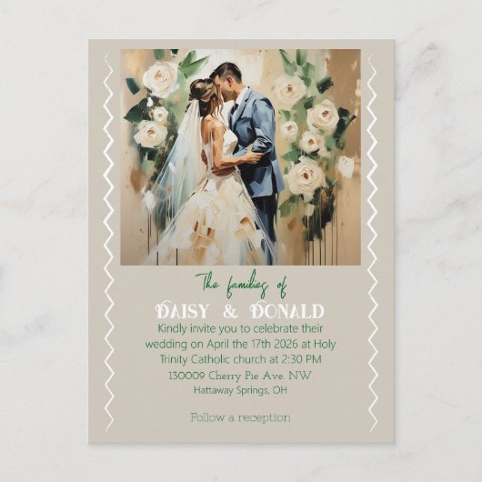 POSTALE " CARTE MARIAGE " (Devant)