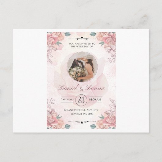 Postale Carte mariage (Devant)