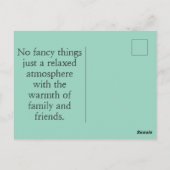 Postale Carte Mariage Nice (Dos)