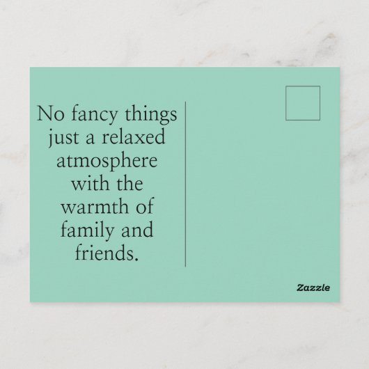 Postale Carte Mariage Nice (Dos)