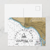 Postale Carte marine Ventura CA (Devant / Derrière)