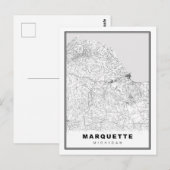 Postale Carte Marquette (Devant / Derrière)