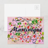 Postale Carte Martinique (Devant / Derrière)