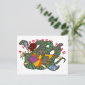 Postale Carte Master of Snake Newyears (Debout devant)