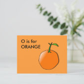 Postale Carte mémoire Alphabet "0" (Debout devant)