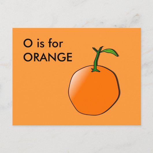 Postale Carte mémoire Alphabet "0" (Devant)