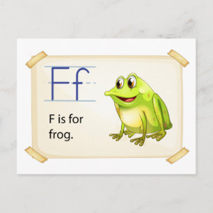 Postale Carte mémoire grenouille
