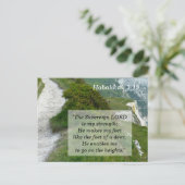 Postale Carte mémoire Habakkuk 3 19 Écritures (Debout devant)