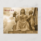 Postale Carte mémoire Micah 6 8 Écritures (Dos)
