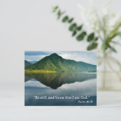 Postale Carte mémoire Psalm 46 10 Écritures (Debout devant)