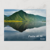 Postale Carte mémoire Psalm 46 10 Écritures (Dos)