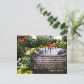 Postale Carte mémoire Psalm 51 10-13 Ecriture (Debout devant)