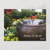 Postale Carte mémoire Psalm 51 10-13 Ecriture (Dos)