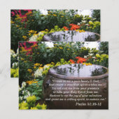 Postale Carte mémoire Psalm 51 10-13 Ecriture (Devant / Derrière)