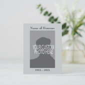 Postale Carte Memorial Service Keepsaké avec photo (Debout devant)