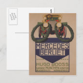 Postale Carte Mercedes Berliet (Devant / Derrière)