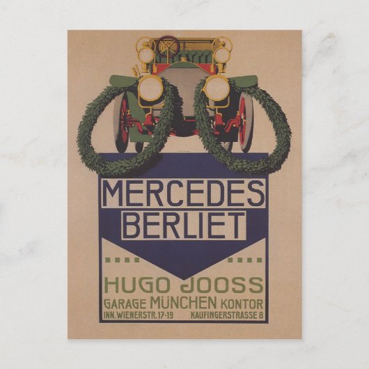 Postale Carte Mercedes Berliet (Devant)