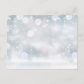 Postale Carte Merci de réception de neige hivernale (Dos)