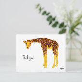 Postale Carte Merci Giraffe (Debout devant)