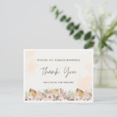 Postale Carte Merci mariage | Élégant (Debout devant)