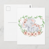 Postale Carte mère et carte bébé (Devant / Derrière)