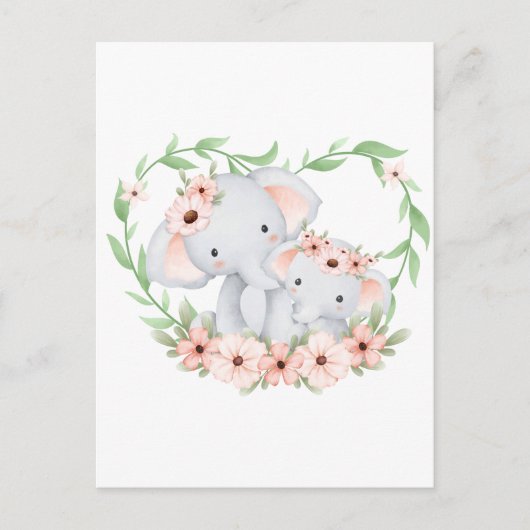 Postale Carte mère et carte bébé (Devant)