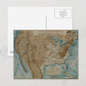 Postale Carte météorologique américaine (Devant / Derrière)