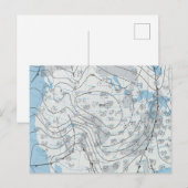 Postale Carte météorologique nationale (Devant / Derrière)
