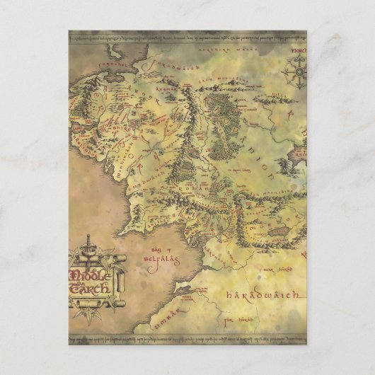 Postale Carte MIDDLE EARTH™ #2 (Devant)